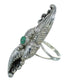 Turquoise Jewelry Silver Southwestern Ring Size 6-1/4 AX90474